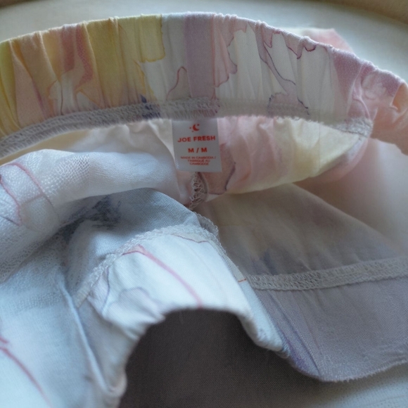 Joe Fresh Pastel Floral Women's Pajama Set - Picture 5 of 5